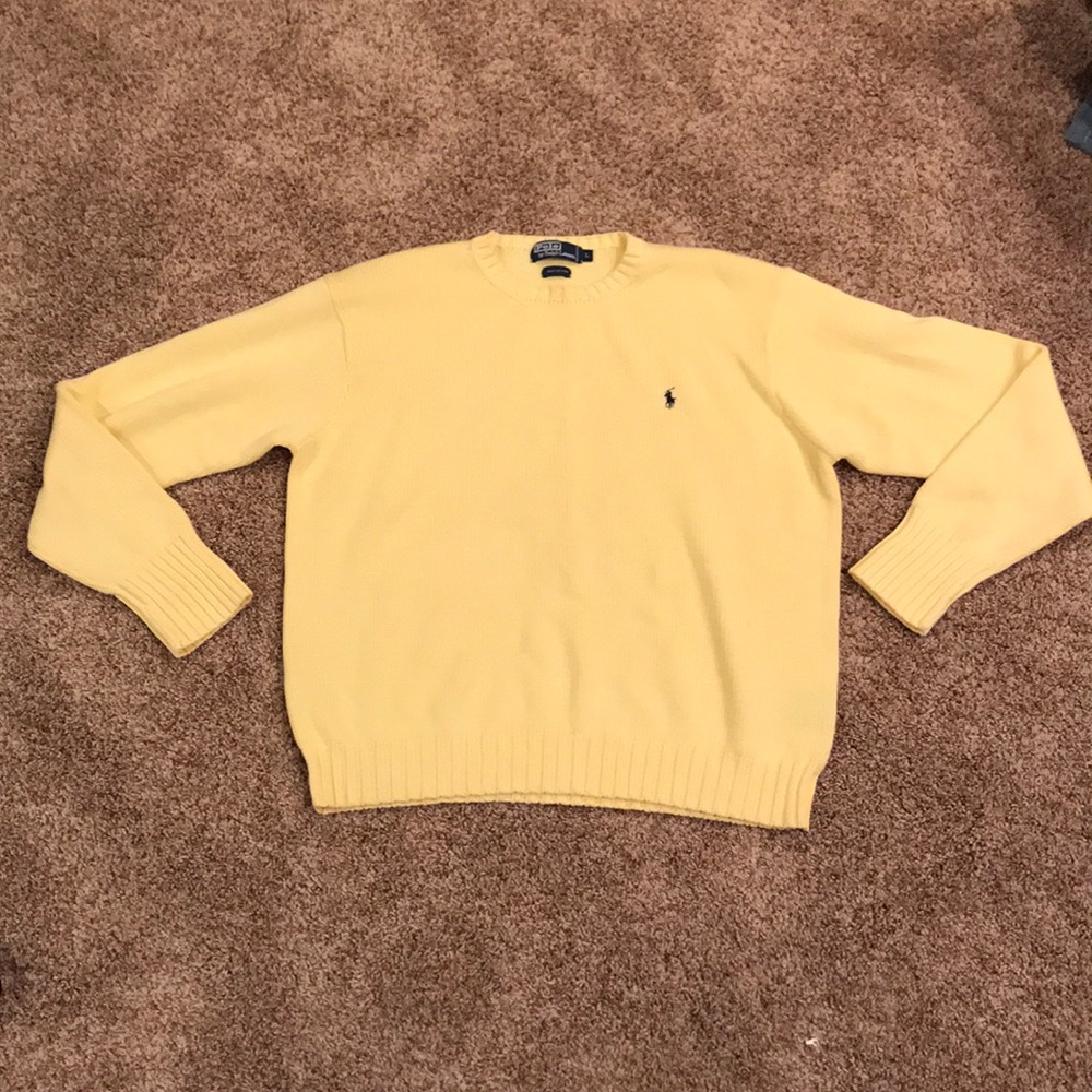 🔥 Yellow Polo Sweater